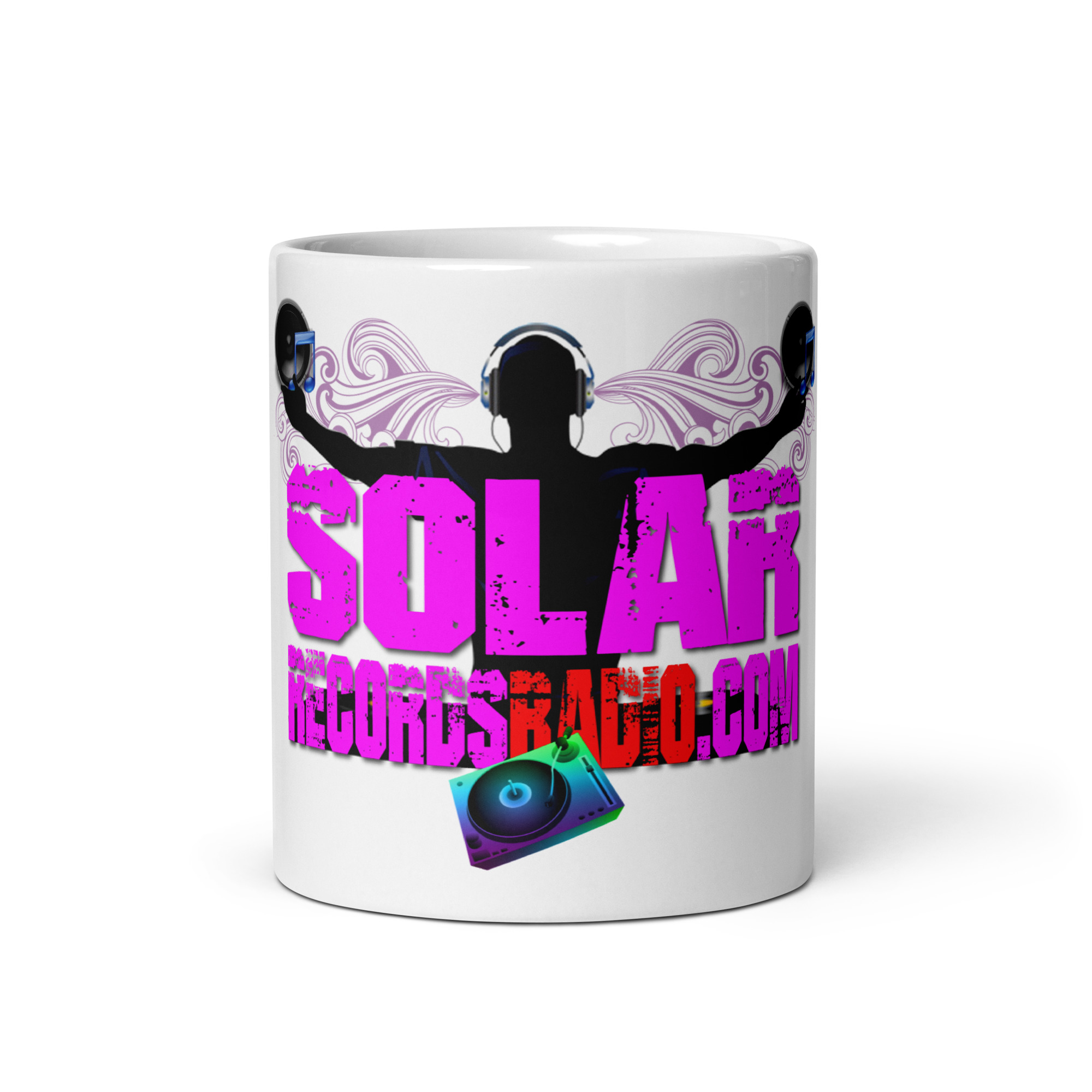 White glossy mug Mr DJ